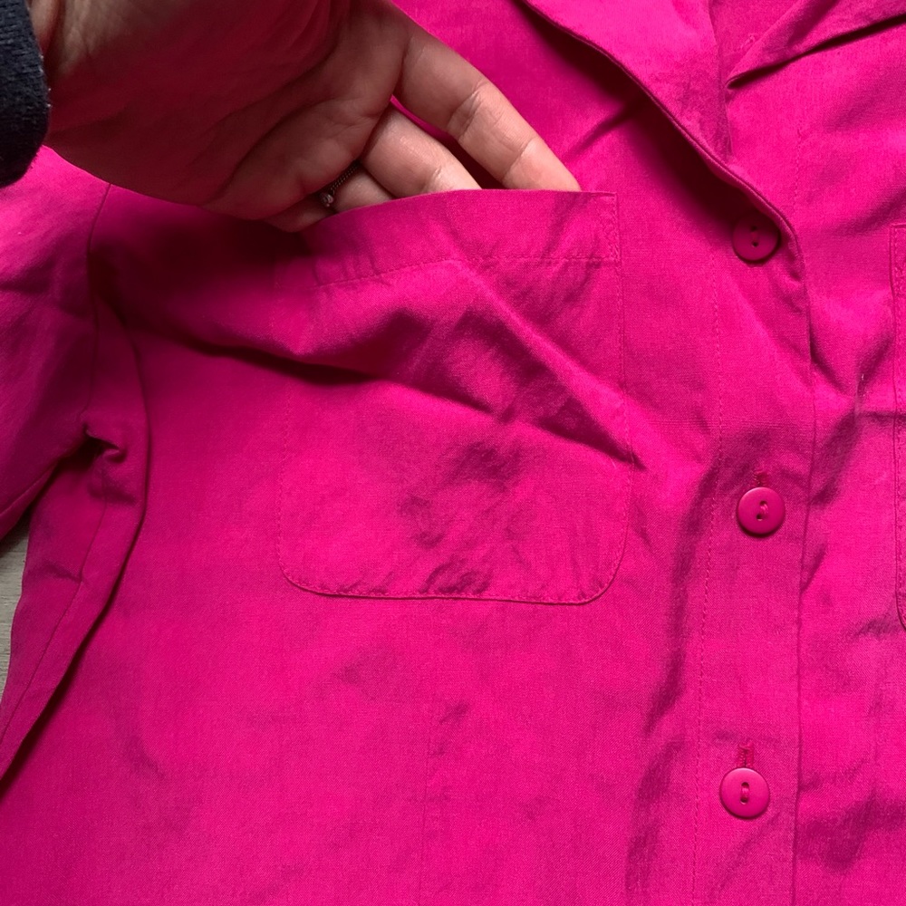 Pink button down blouse - Picture 3 of 3